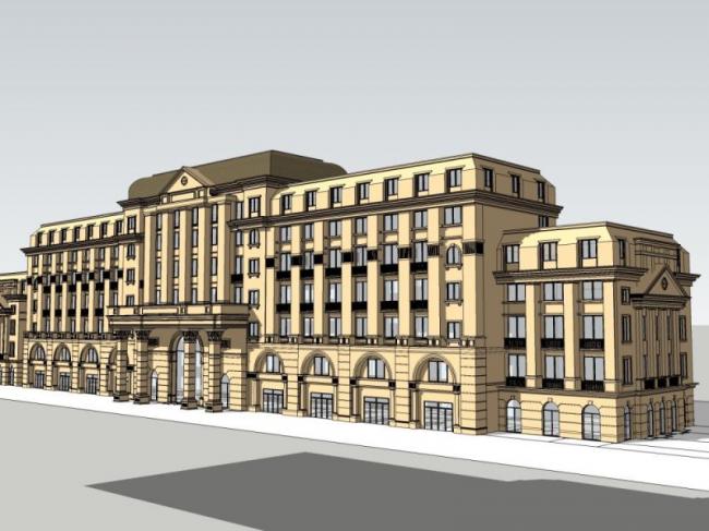 Sketchup商业模型|多层会所，现代风格