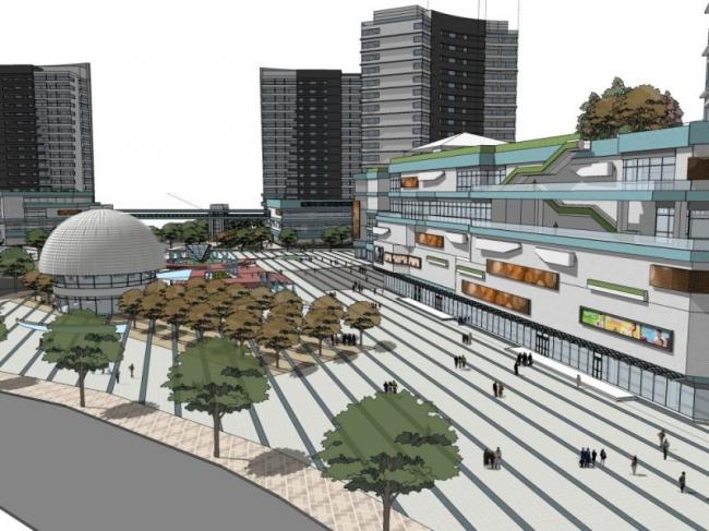 Sketchup综合体模型|超高层商业综合体，住宅，酒店，办公，现代风格