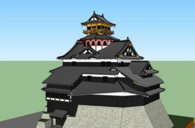 Sketchup古建筑模型|多层宗教建筑，藏式风格，中式风格，古建-BIM建筑网