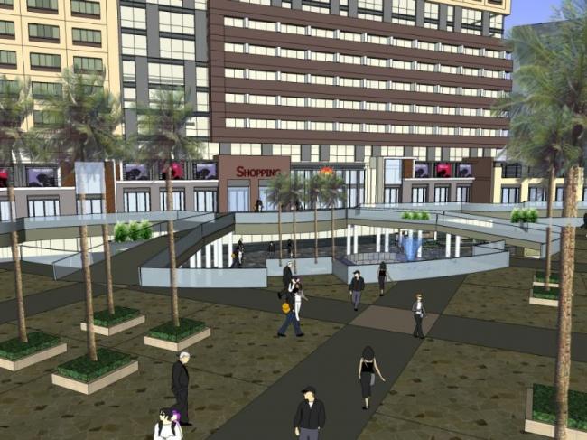 Sketchup办公模型|高层办公楼，现代风格