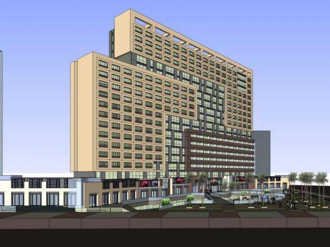 Sketchup办公模型|高层办公楼，现代风格