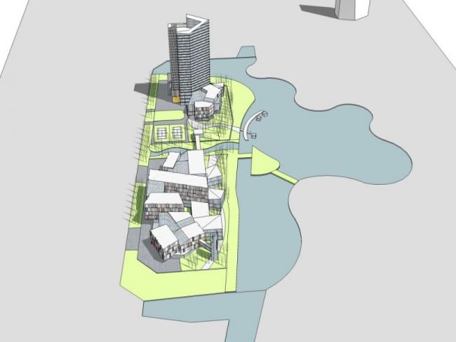 Sketchup商业模型|超高层商业综合体，现代风格