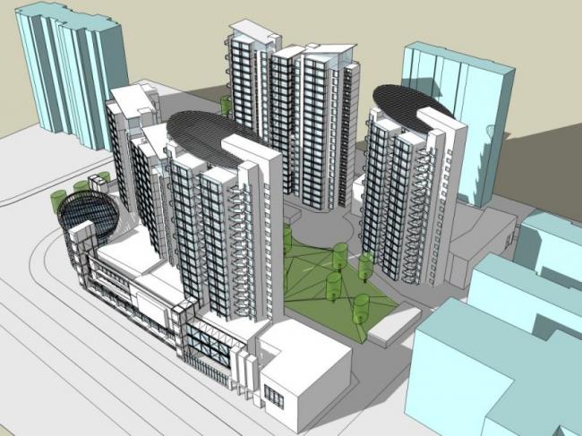 Sketchup酒店模型|高层宾馆，现代风格