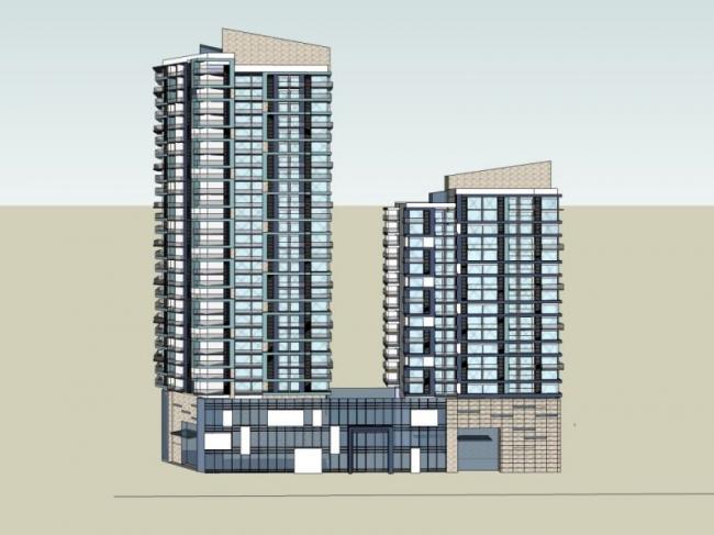 Sketchup住宅模型|高层住宅，现代风格
