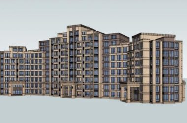 Sketchup住宅模型|多层住宅，现代风格-BIM建筑网