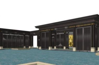 Sketchup文化模型|中式回廊，文化，中式风格-BIM建筑网