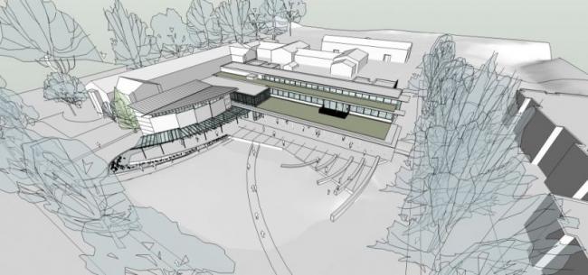 Sketchup商业模型|多层会所，现代风格