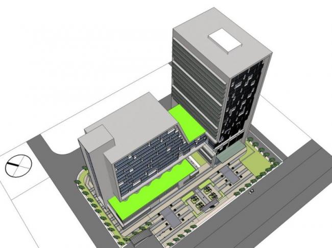 Sketchup综合体模型|多高层商业综合体，办公，现代风格