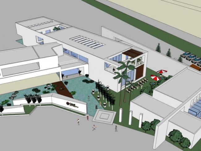 Sketchup商业模型|售楼处，现代风格