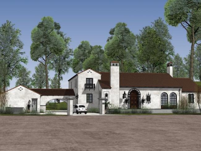 Sketchup商业模型|会所，现代风格，1层