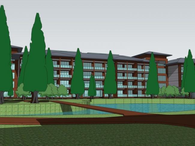 Sketchup酒店模型|多层酒店，东南亚风格