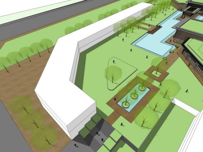 Sketchup商业模型|会所，现代中式风格