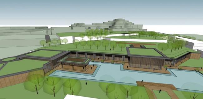 Sketchup商业模型|会所，现代中式风格