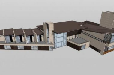 Sketchup商业模型|多层会所，现代中式风格-BIM建筑网