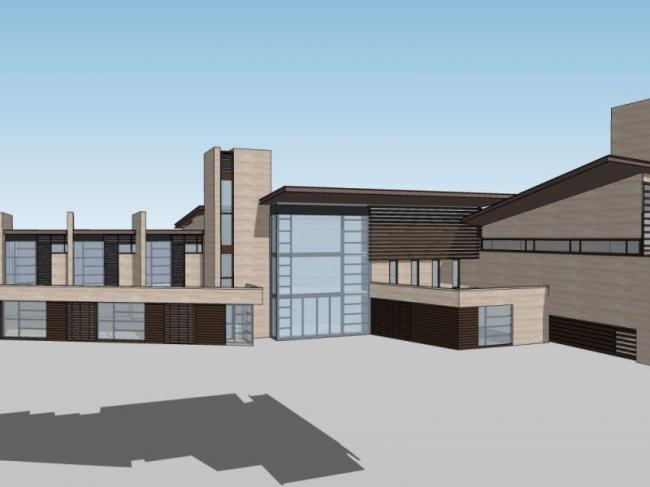 Sketchup商业模型|多层会所，现代中式风格