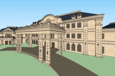 Sketchup商业模型|多层会所，欧式风格-BIM建筑网