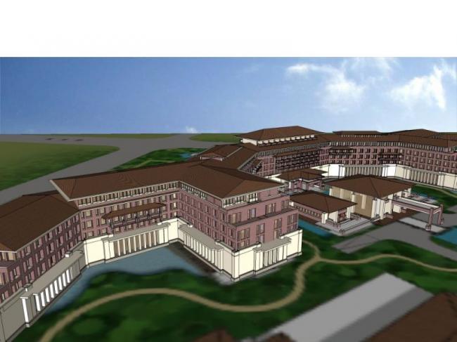 Sketchup酒店模型|多层酒店，现代风格