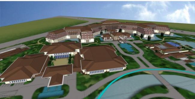 Sketchup酒店模型|多层酒店，现代风格