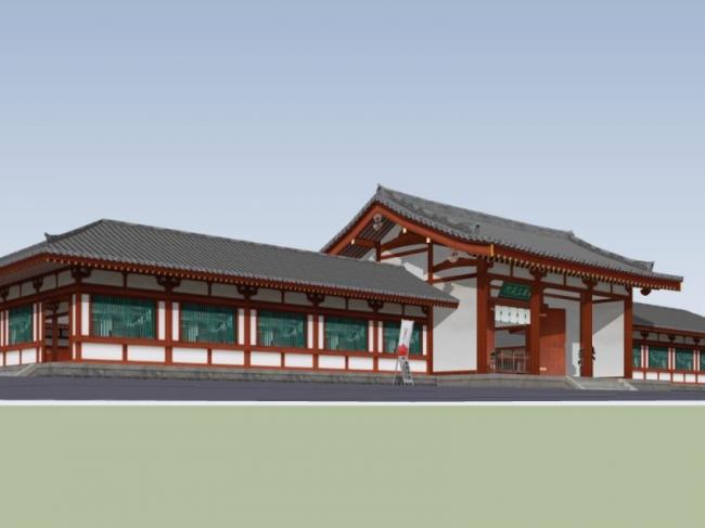 Sketchup古建筑模型|多层古建筑，中式风格