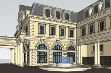 Sketchup酒店模型|多层酒店会所，欧式风格-BIM建筑网