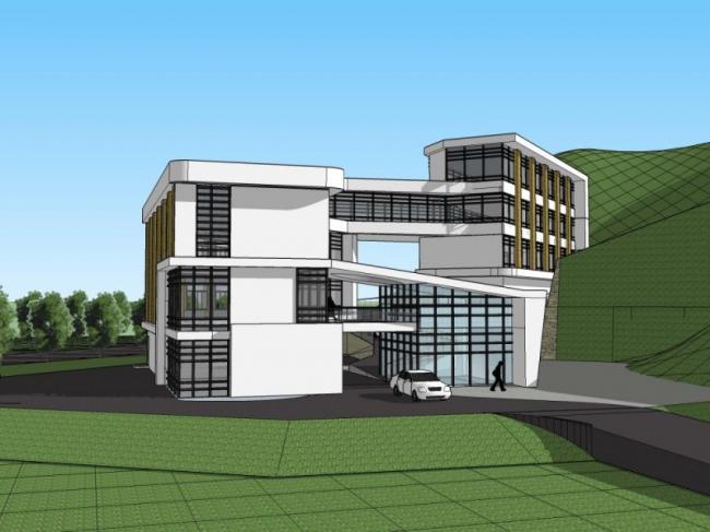 Sketchup酒店模型|多层酒店，现代风格