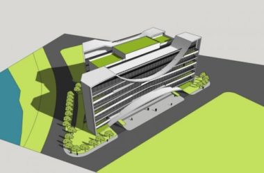 Sketchup办公模型|多层办公楼，现代风格-BIM建筑网
