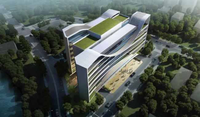 Sketchup办公模型|多层办公楼，现代风格