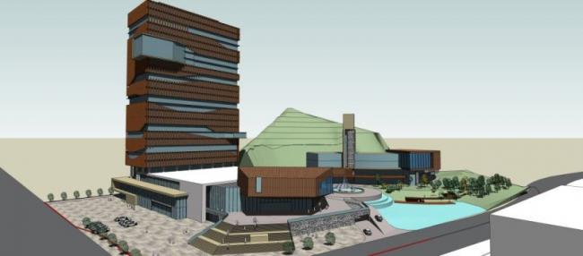 Sketchup商业模型|商业综合体，现代风格