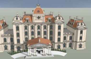 Sketchup商业模型|多层商业建筑，古典风格-BIM建筑网