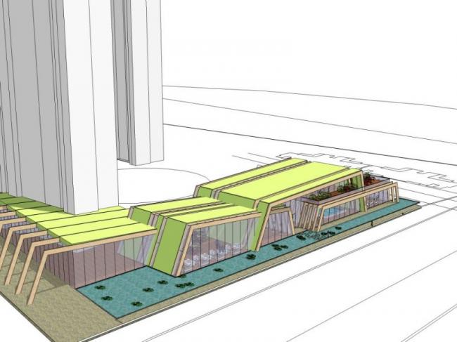 Sketchup商业模型|售楼处，现代风格