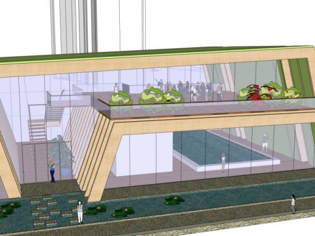 Sketchup商业模型|售楼处，现代风格