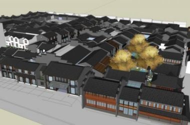 Sketchup酒店模型|多层酒店，中式风格-BIM建筑网