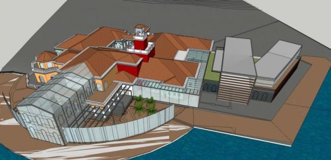 Sketchup商业模型|多层会所，现代风格