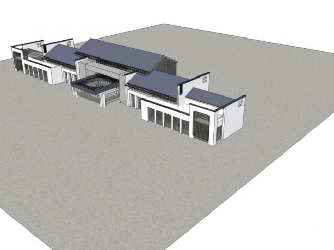 Sketchup商业模型|会所，中式风格