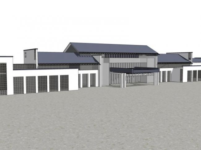 Sketchup商业模型|会所，中式风格