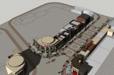 Sketchup商业模型|多层商业街，现代风格-BIM建筑网