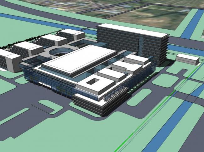 Sketchup办公模型|多层办公楼，现代风格