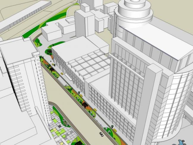 Sketchup综合体模型|多高层商业综合体，酒店，办公，现代风格