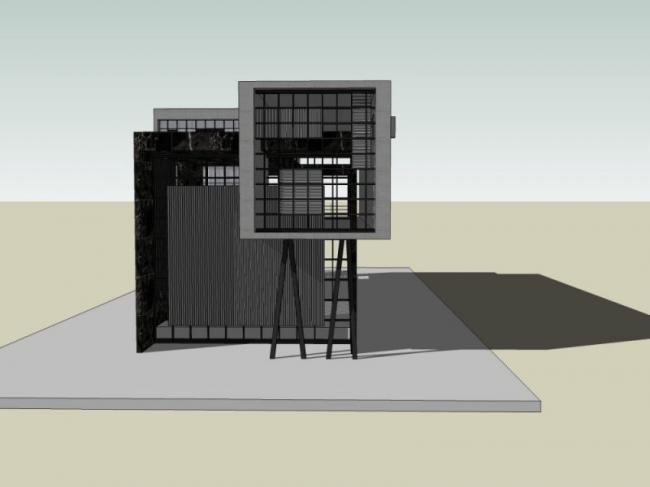 Sketchup商业模型|售楼处，现代风格