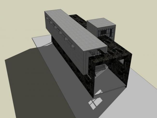 Sketchup商业模型|售楼处，现代风格