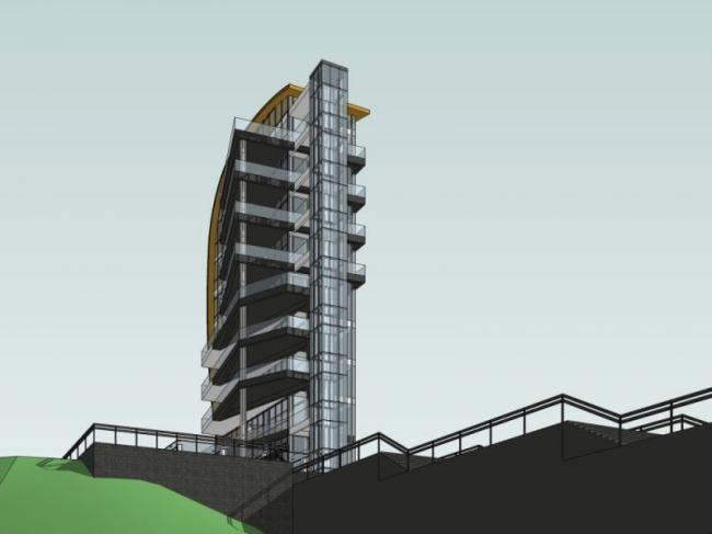 Sketchup办公模型|高层办公楼，现代风格