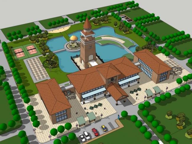 Sketchup商业模型|会所，欧式风格