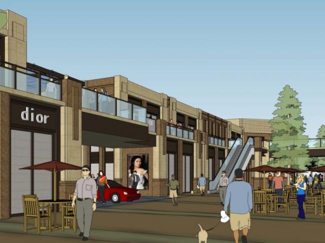 Sketchup住宅模型|超高层住宅楼，底层商业，居住建筑，古典风格