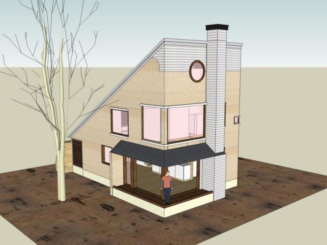 Sketchup住宅模型|低层住宅，现代风格