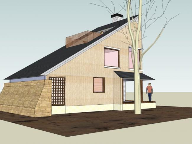 Sketchup住宅模型|低层住宅，现代风格