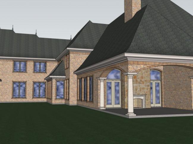 Sketchup住宅模型|多层住宅，居住建筑，古典风格，欧式风格