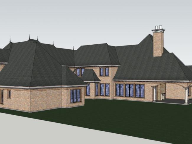 Sketchup住宅模型|多层住宅，居住建筑，古典风格，欧式风格