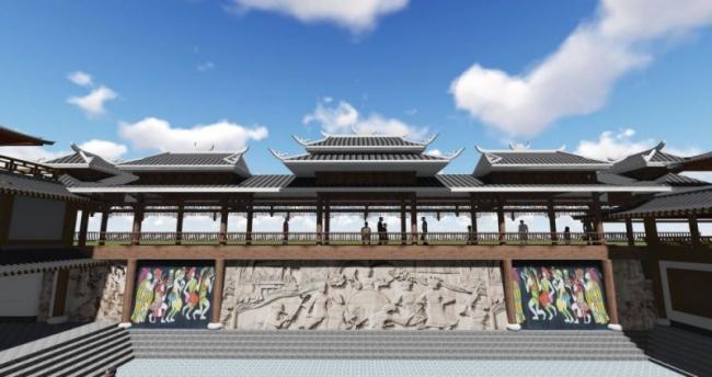 Sketchup古建筑模型|多层农村改造，中式风格，古建