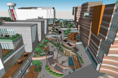 Sketchup住宅模型|超高层居住区，底层商业，现代风格-BIM建筑网