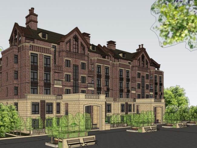 Sketchup住宅模型|多层住宅，花园洋房，欧式古典风格